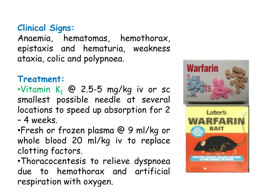 clinical signs anaemia epistaxis and hematuria