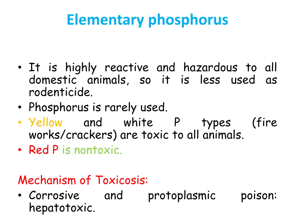 elementary phosphorus