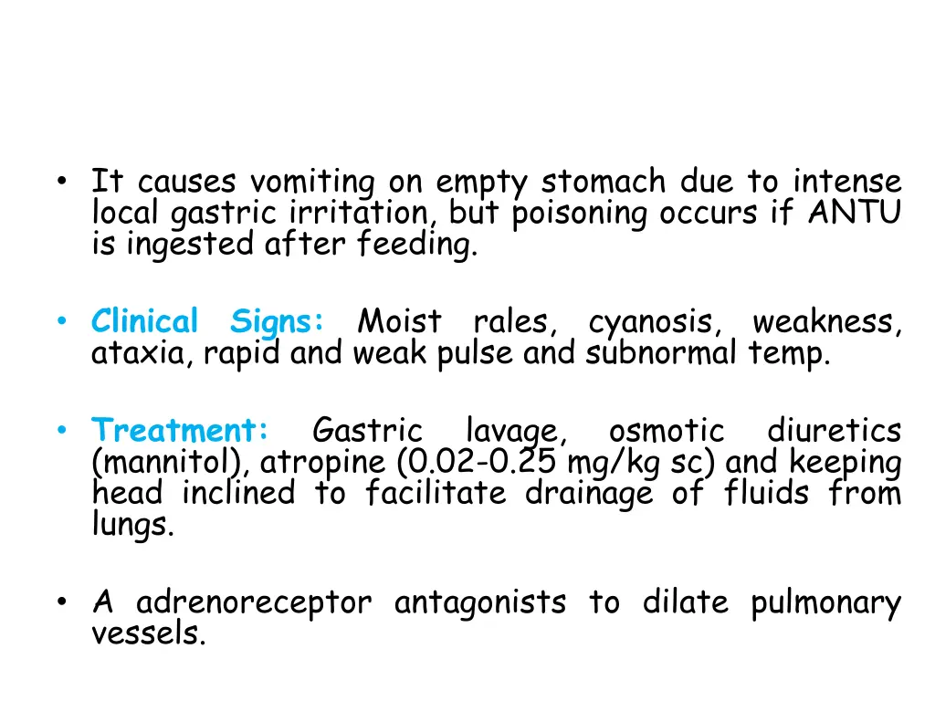 it causes vomiting on empty stomach