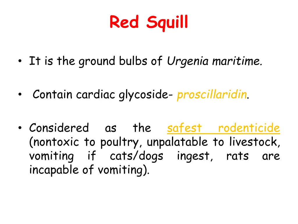 red squill