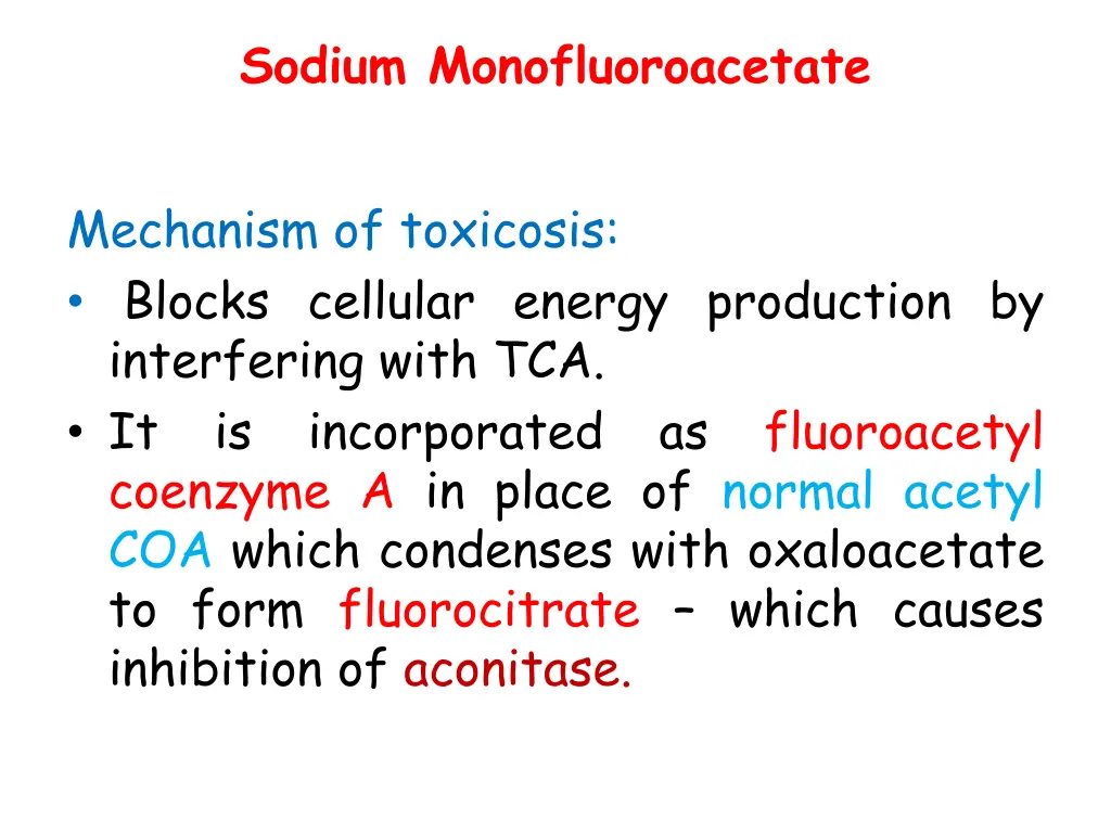sodium monofluoroacetate