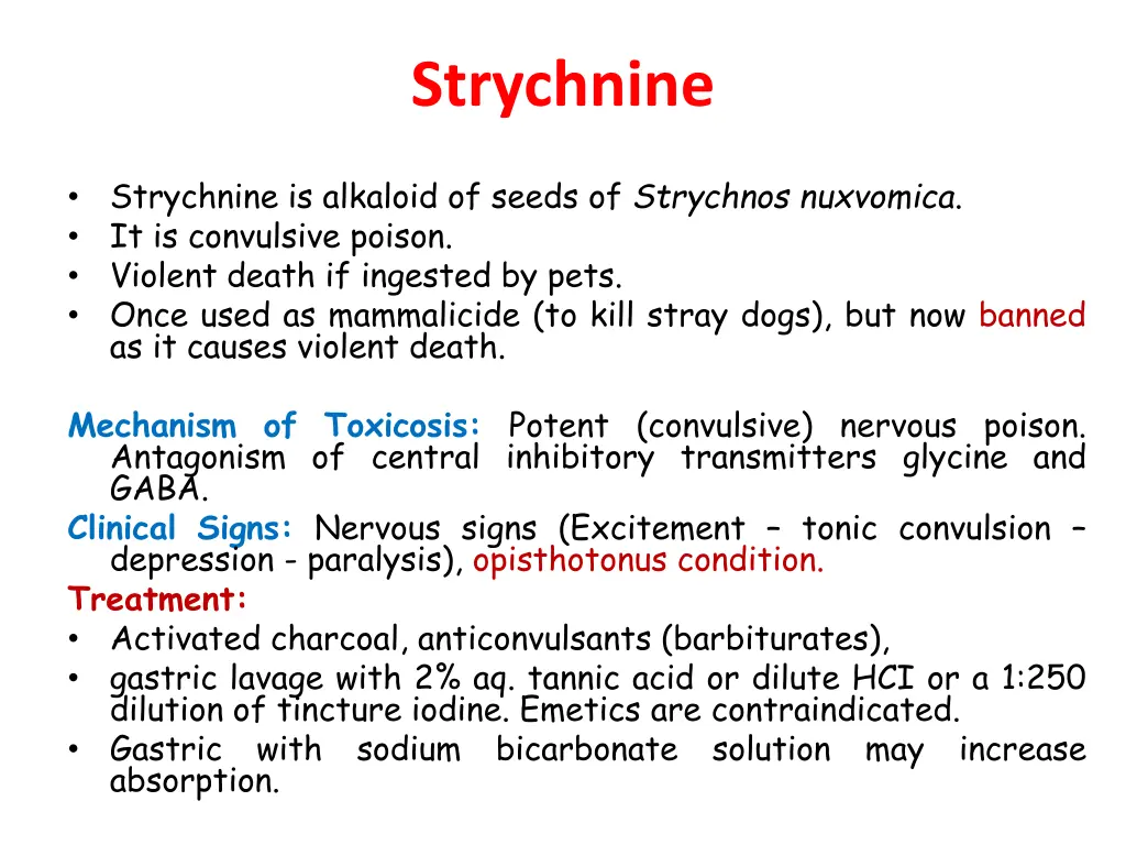 strychnine