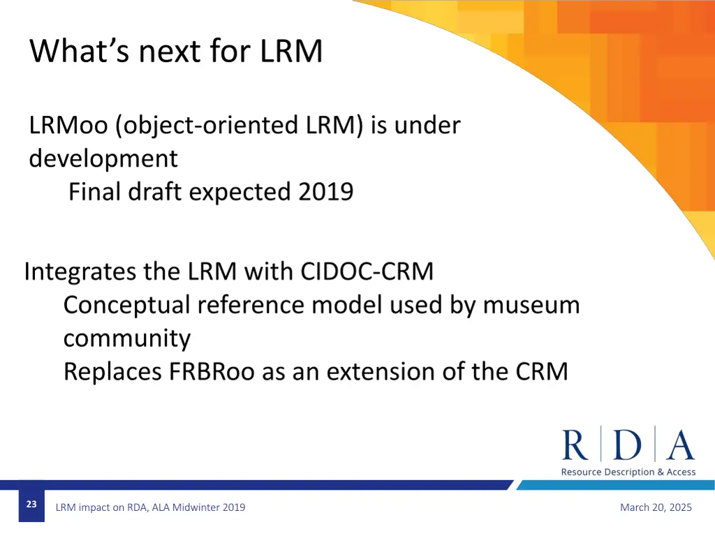 what s next for lrm