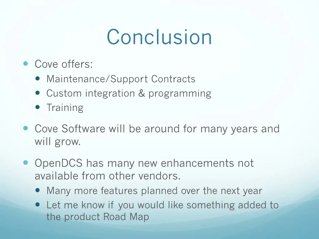 conclusion