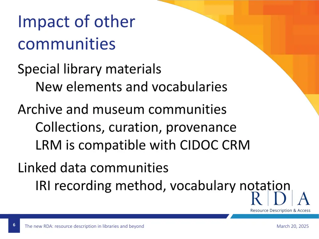 impact of other communities