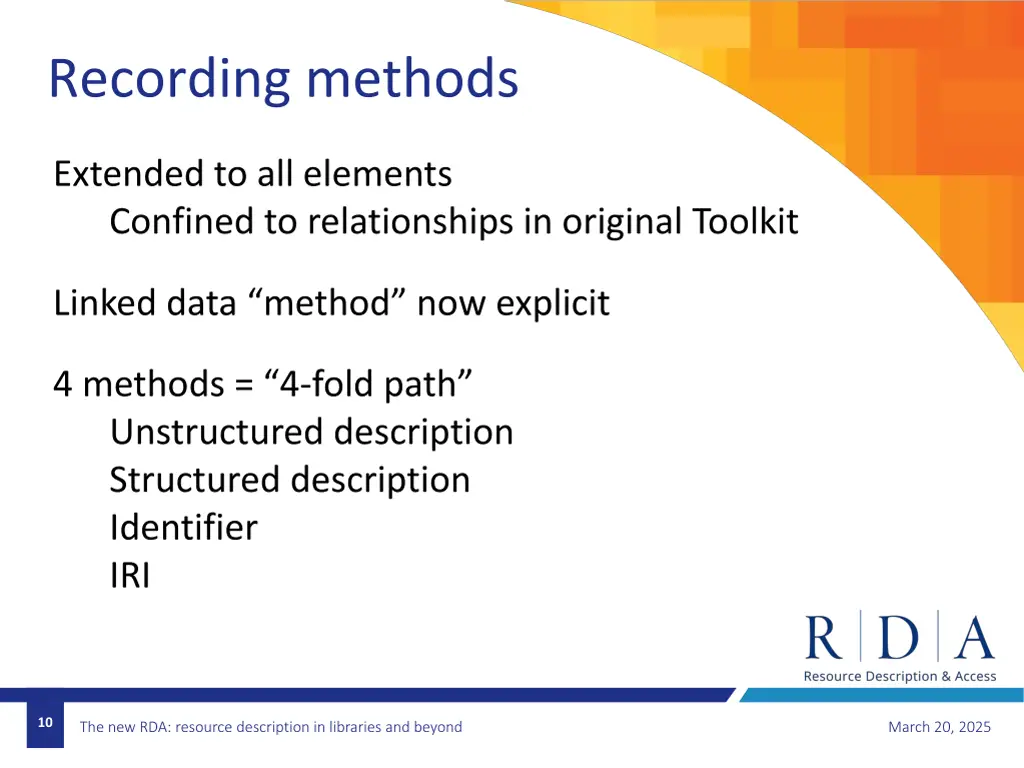 recording methods