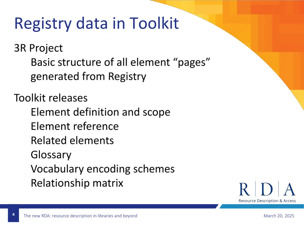registry data in toolkit