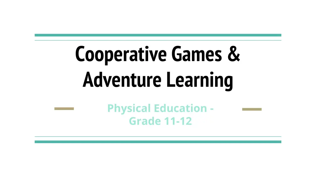 cooperative games adventure learning