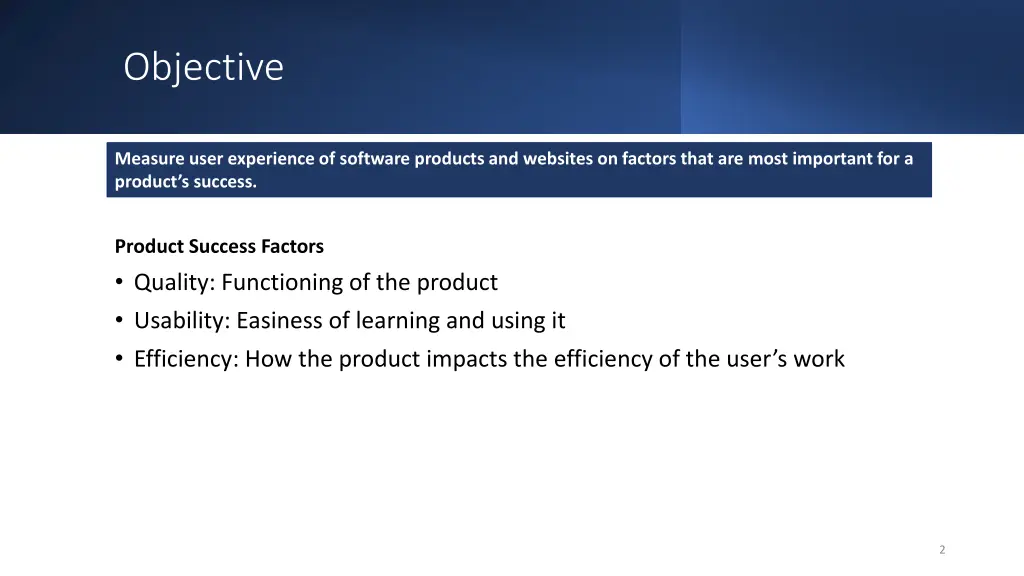 objective