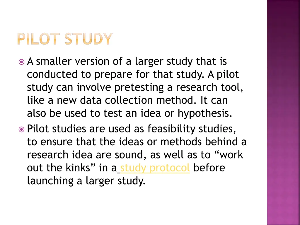 pilot study 1