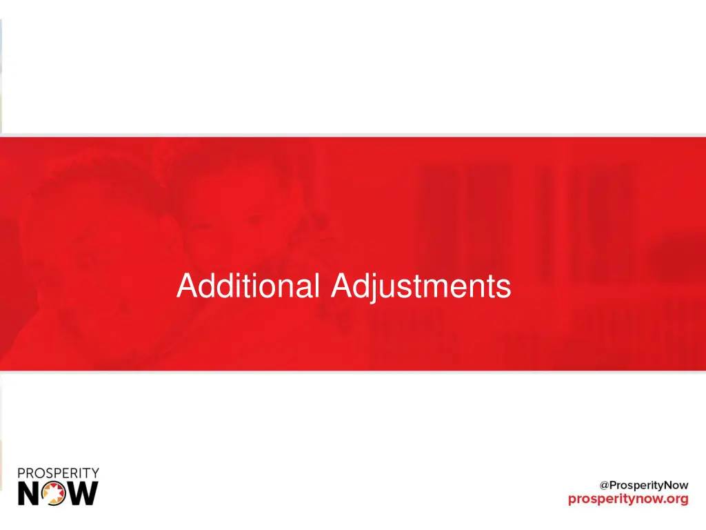 additional adjustments