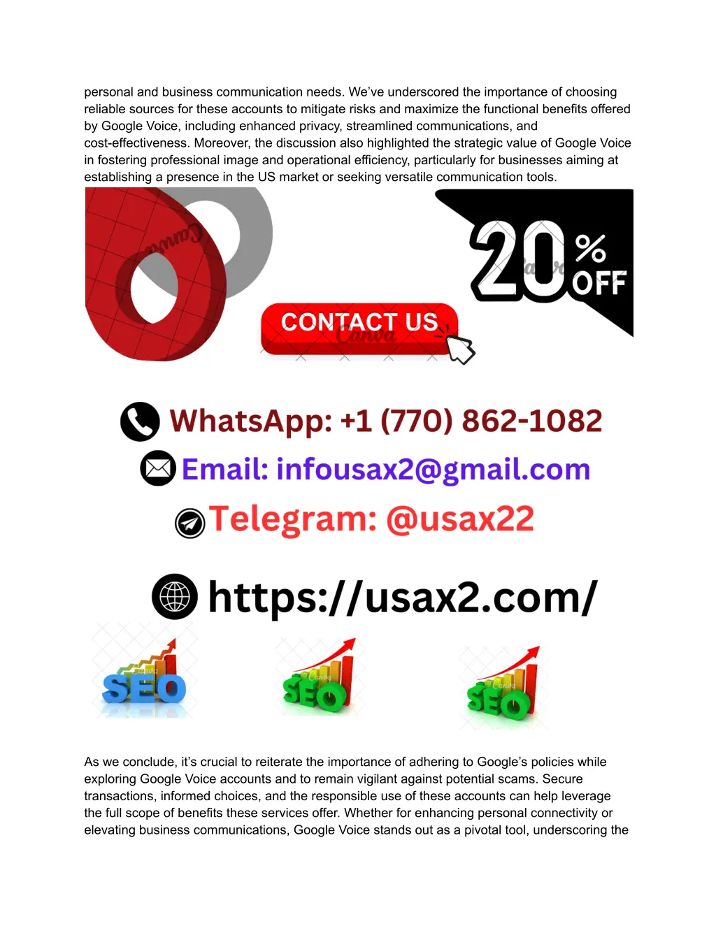personal and business communication needs