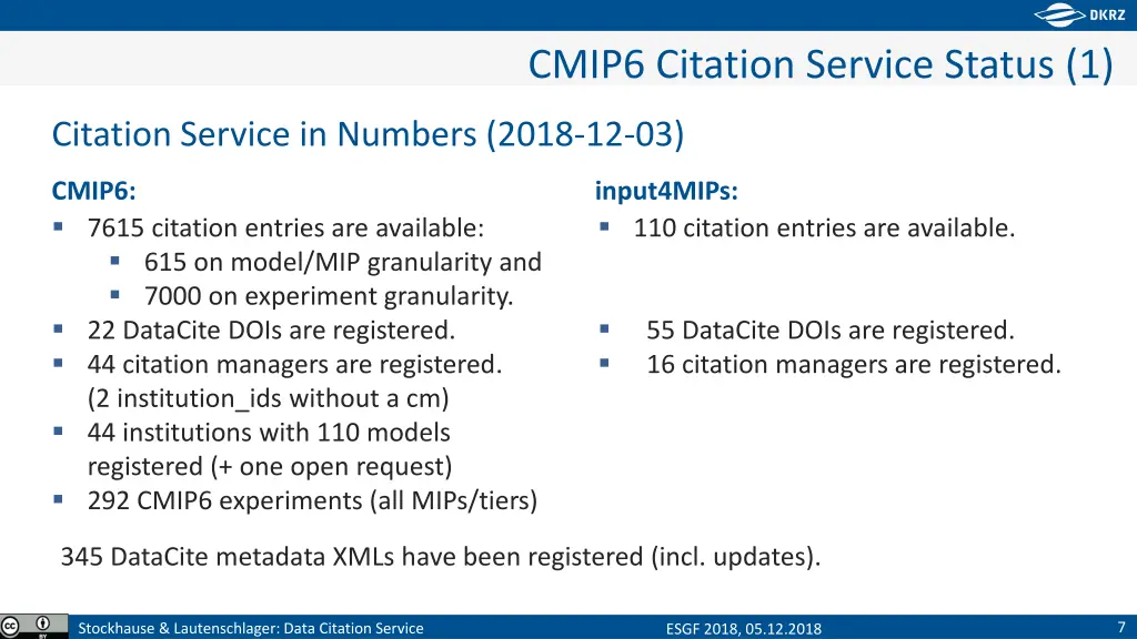 cmip6 citation service status 1