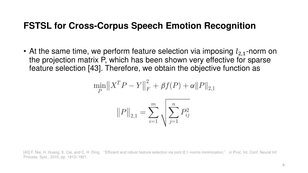 fstsl for cross corpus speech emotion recognition 3