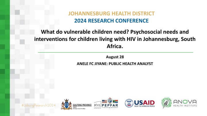 johannesburg health district 2024 research