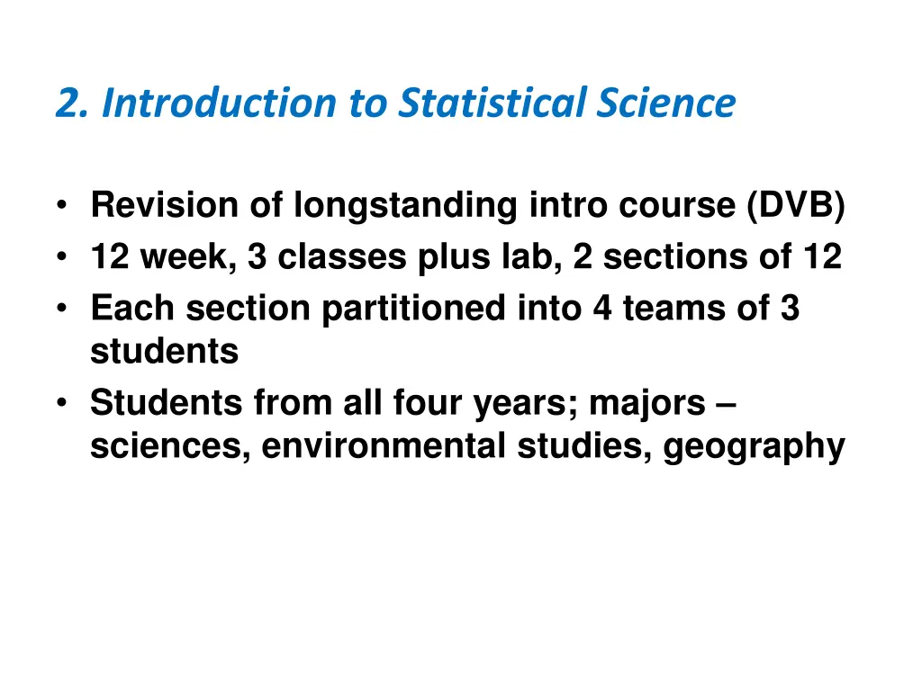 2 introduction to statistical science