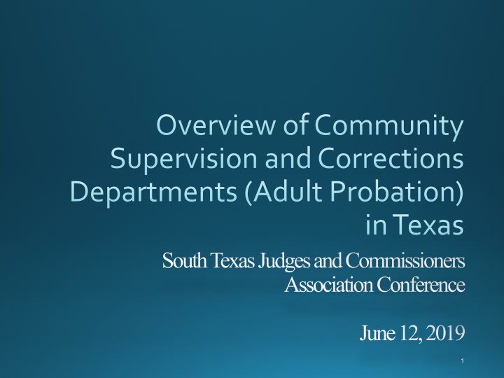 overview of community supervision and corrections