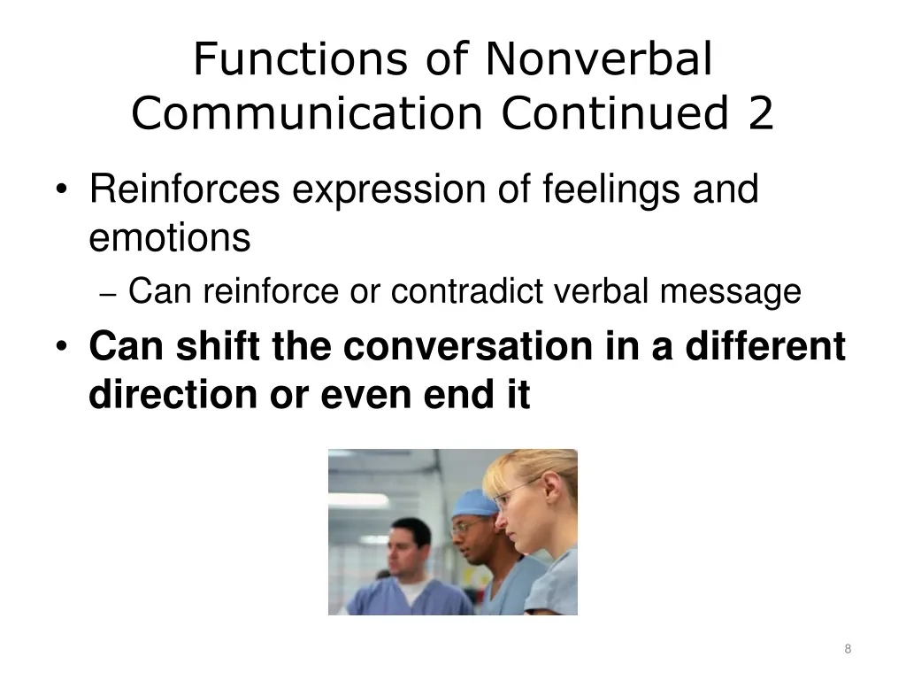 functions of nonverbal communication continued 2