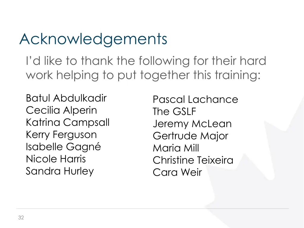 acknowledgements i d like to thank the following