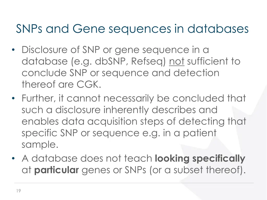 snps and gene sequences in databases