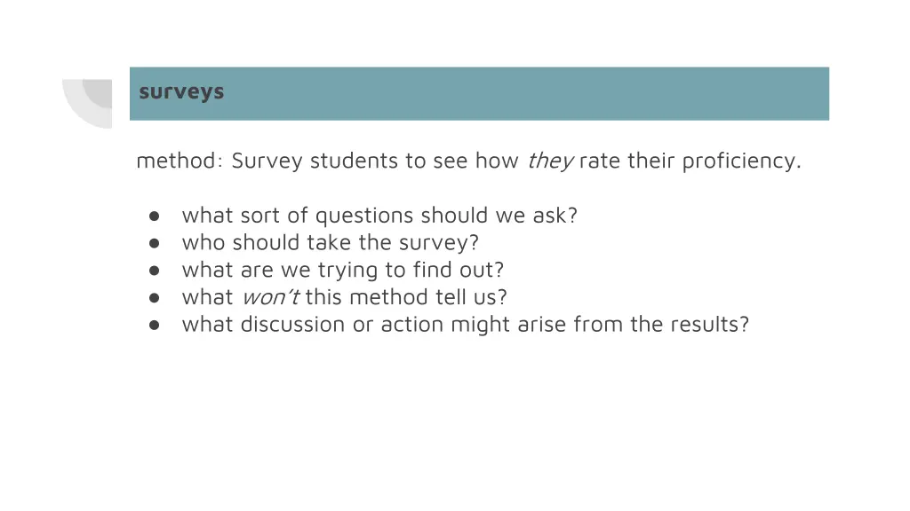 surveys