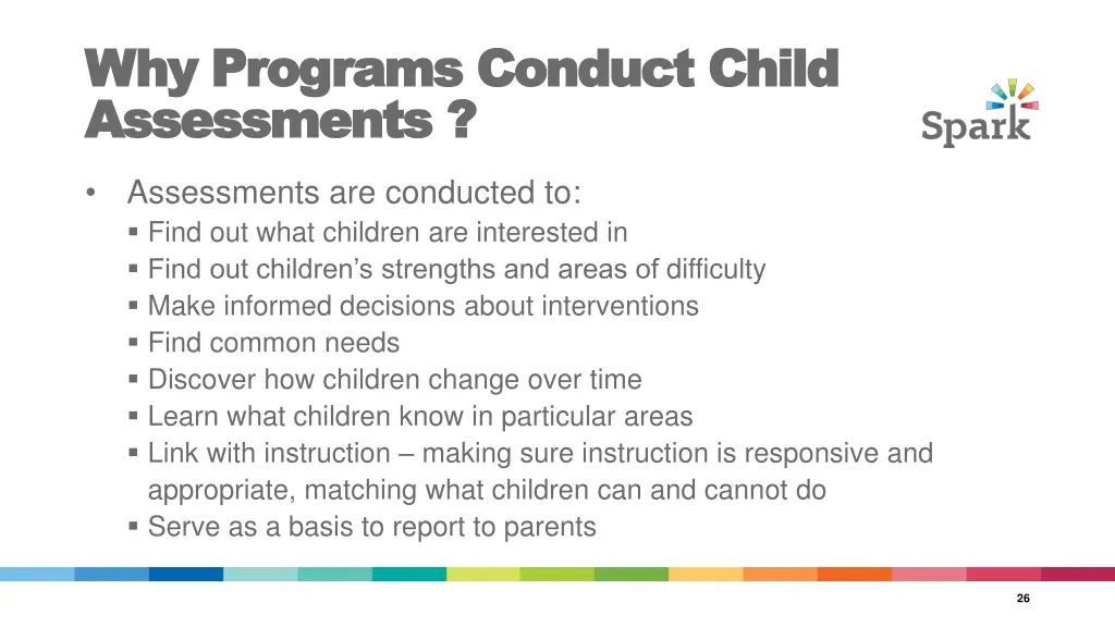 why programs conduct child why programs conduct