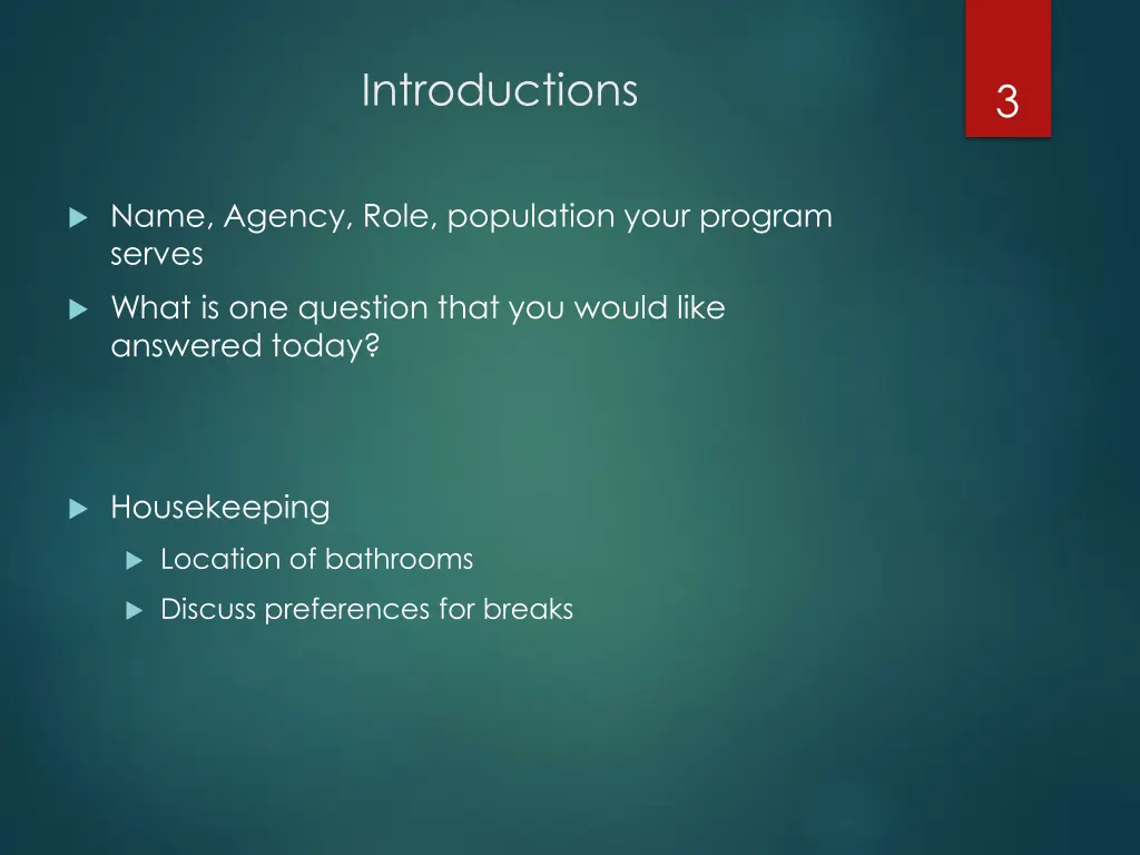 introductions