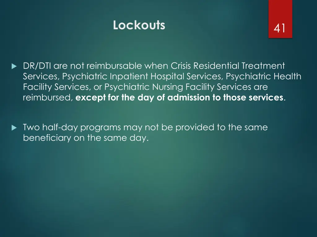 lockouts