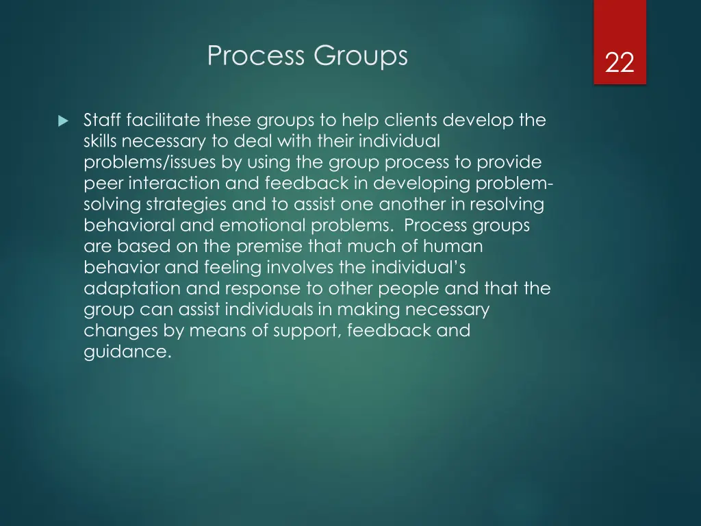 process groups