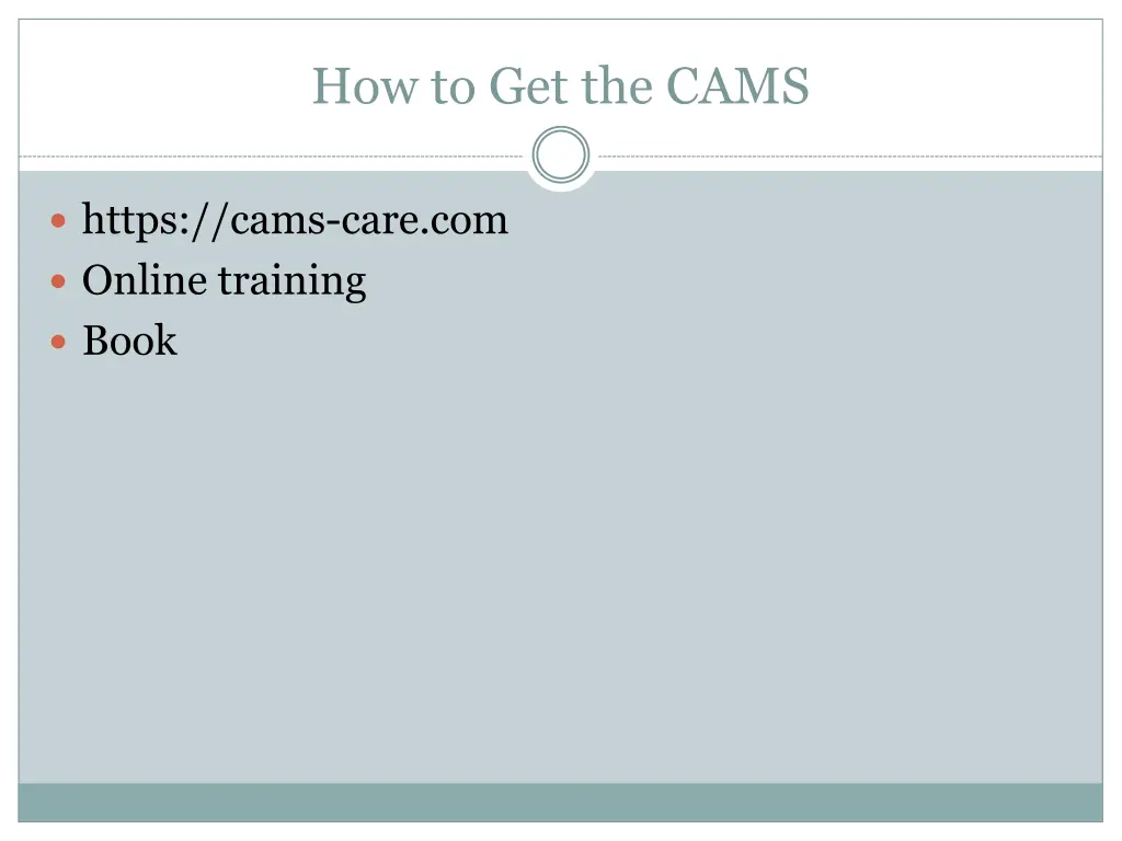 how to get the cams