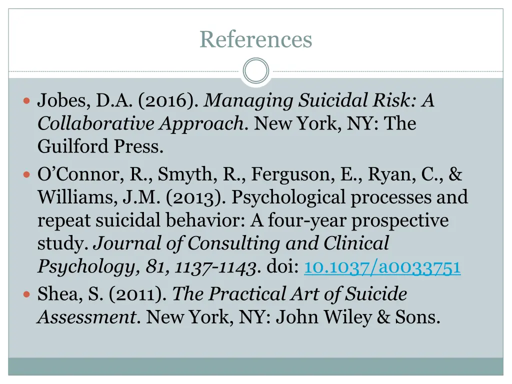 references