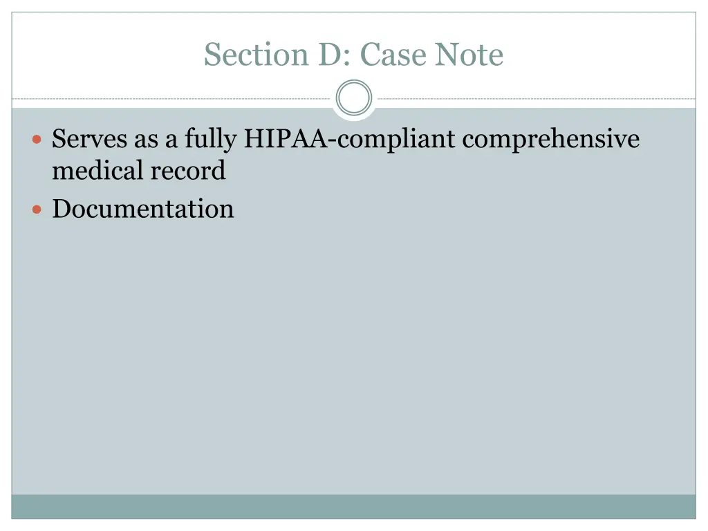 section d case note