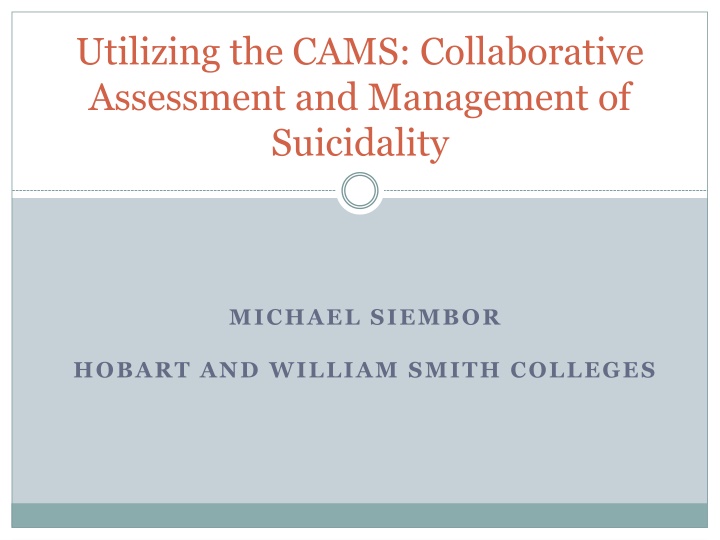 utilizing the cams collaborative assessment