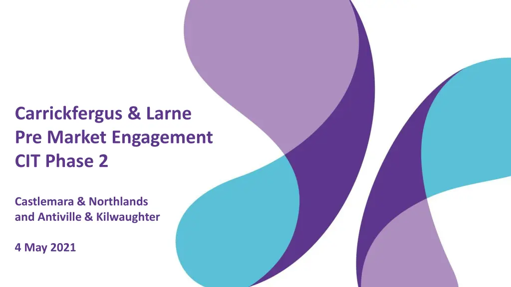 carrickfergus larne pre market engagement