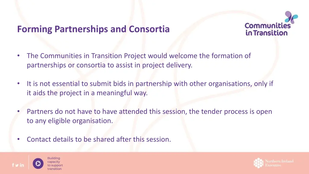 forming partnerships and consortia