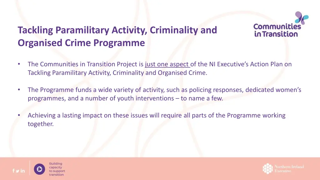 tackling paramilitary activity criminality