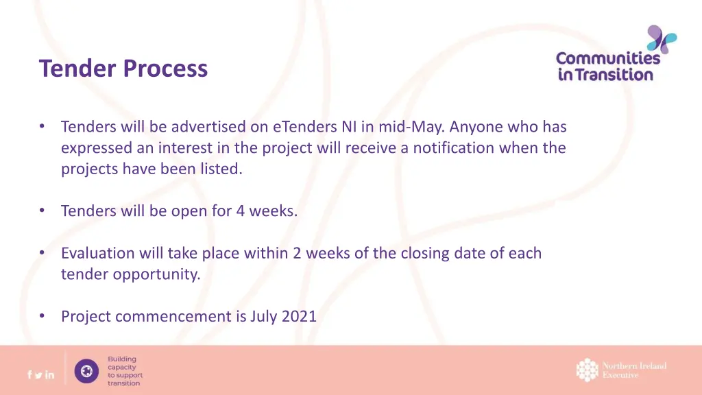 tender process