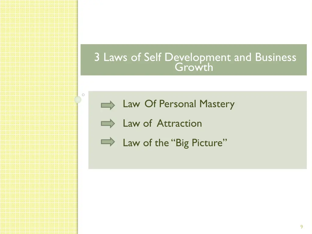 3 laws of self development and business growth