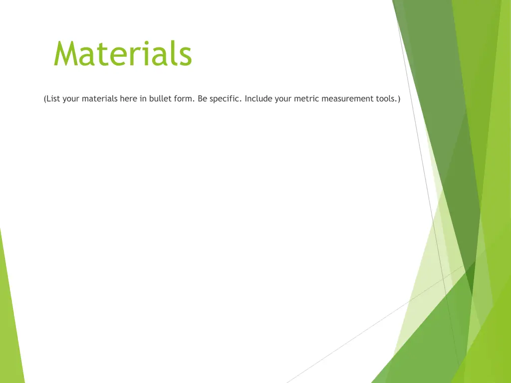 materials