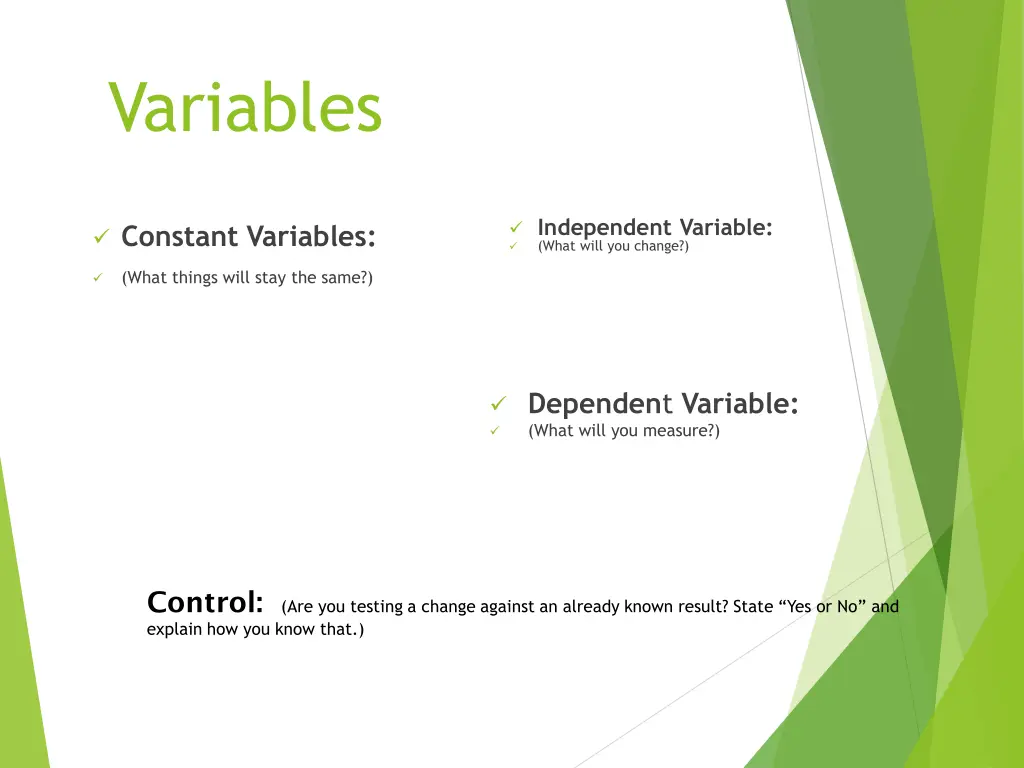 variables
