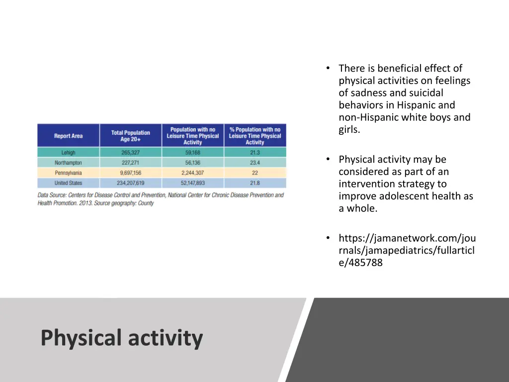 there is beneficial effect of physical activities