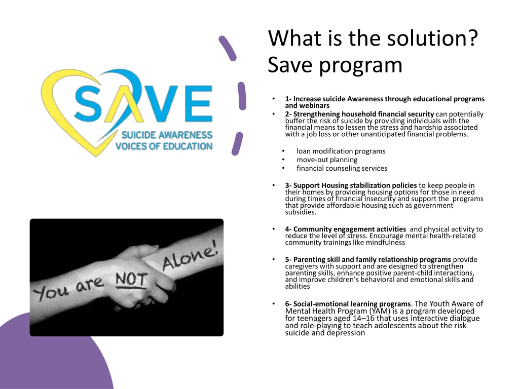 what is the solution save program