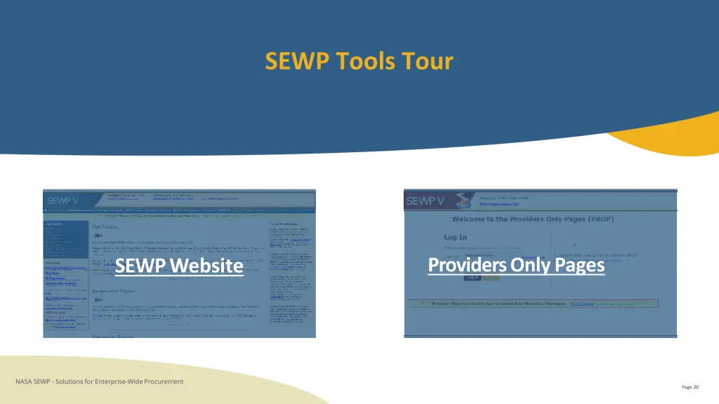 sewp tools tour