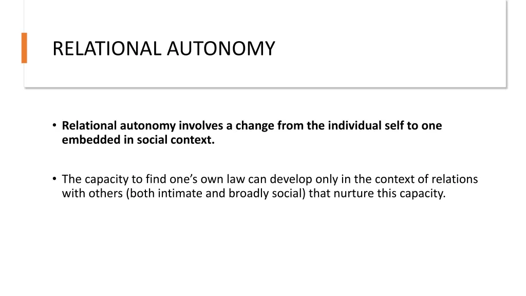 relational autonomy