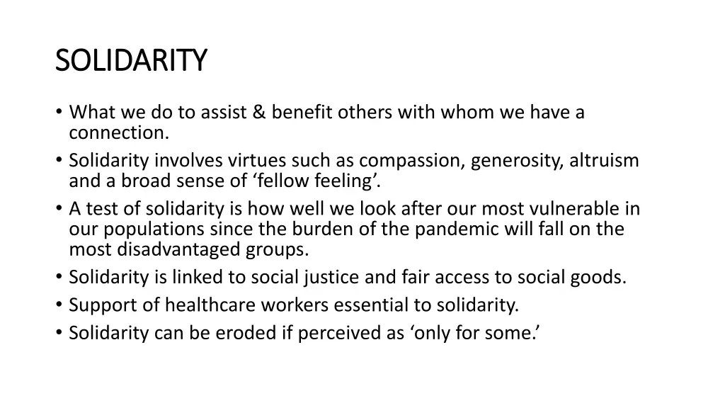 solidarity solidarity