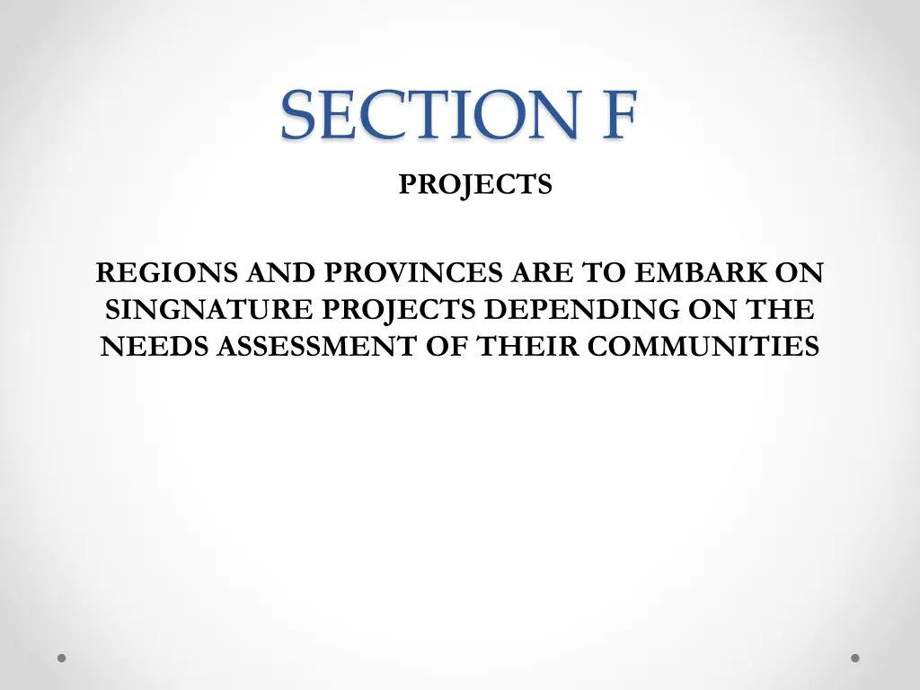 section f projects