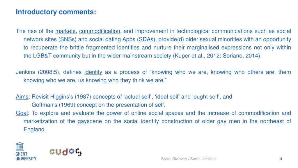 introductory comments