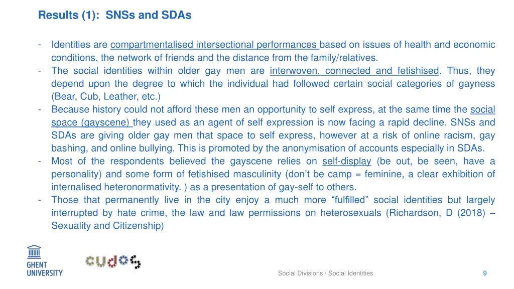 results 1 snss and sdas