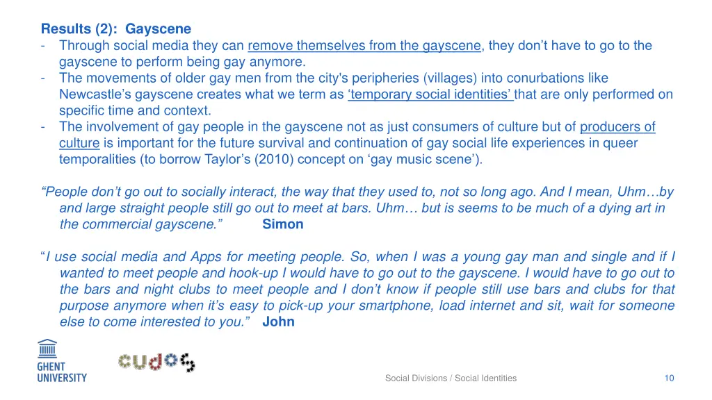 results 2 gayscene through social media they