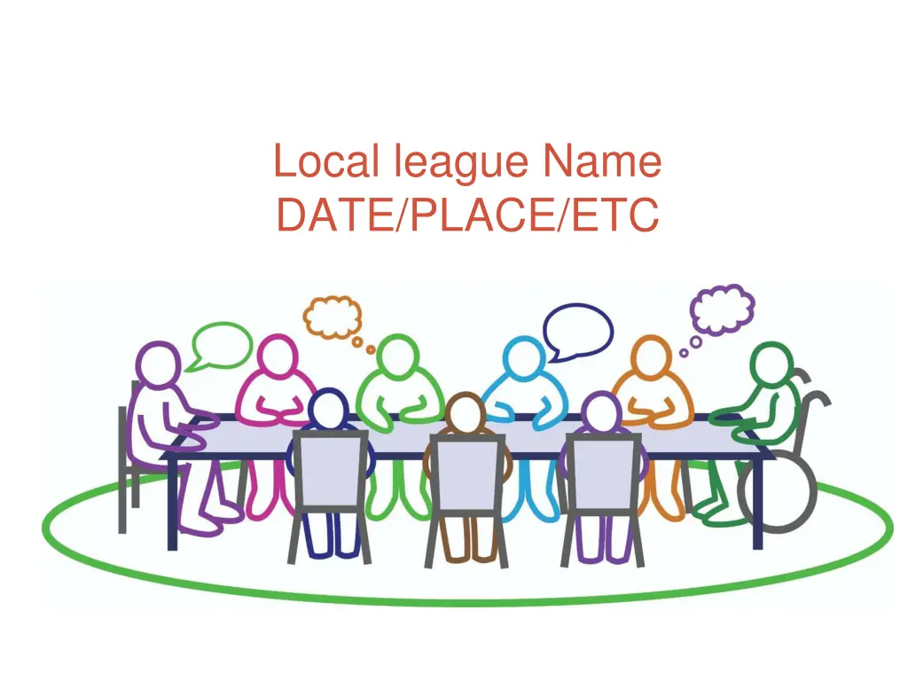 local league name date place etc